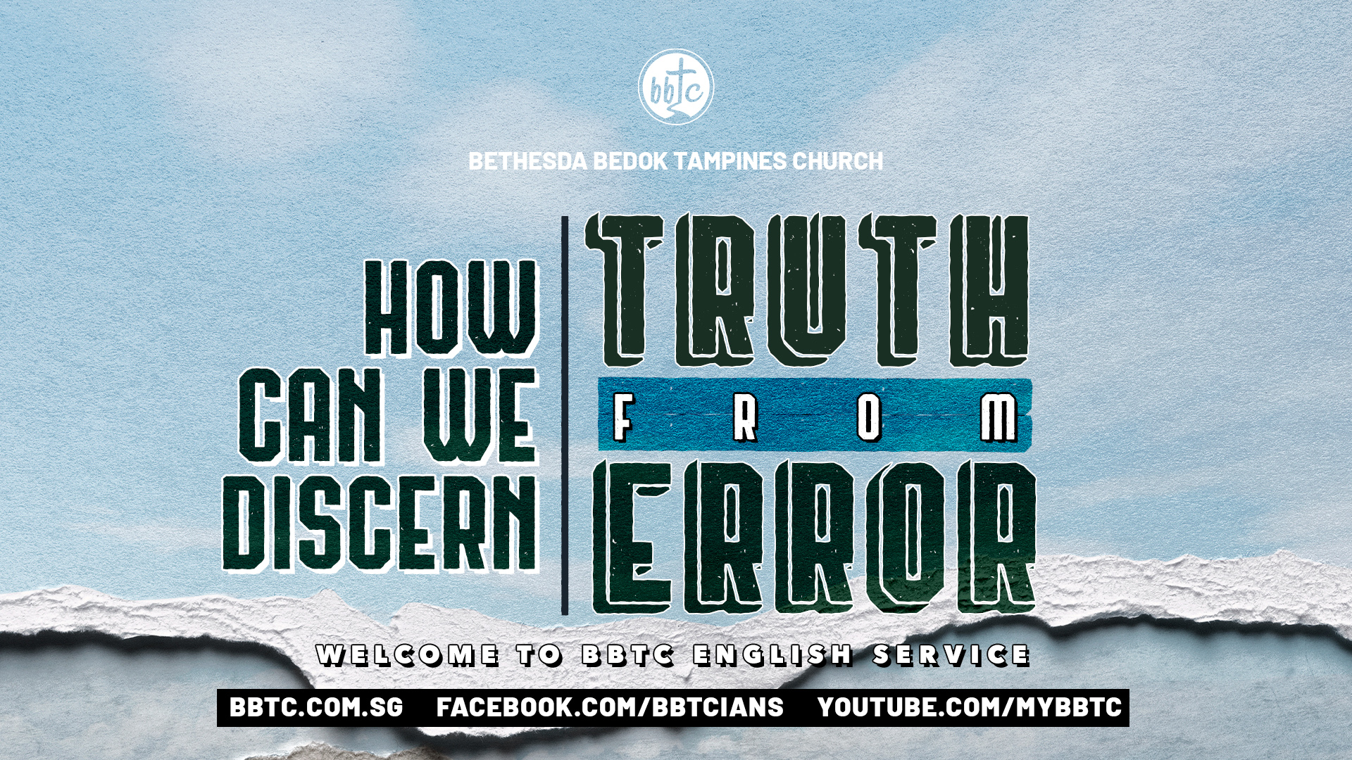 HOW CAN WE DISCERN TRUTH FROM ERROR?