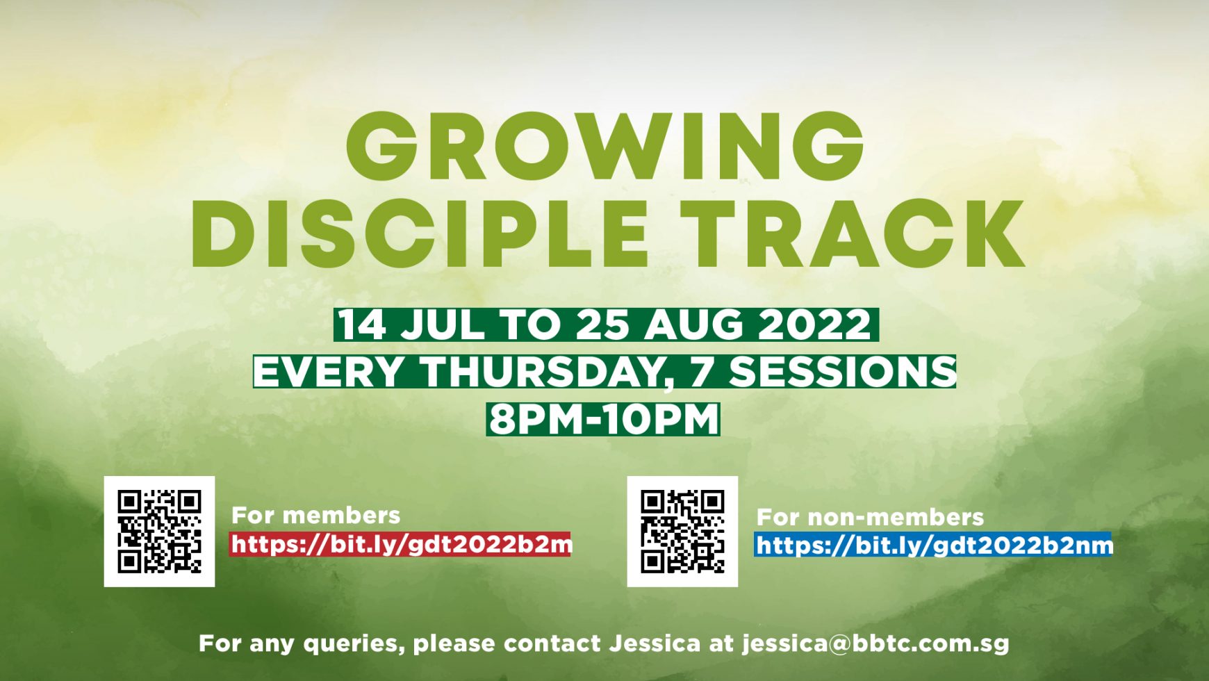GROWING DISCIPLE TRACK (GDT) – Batch 2