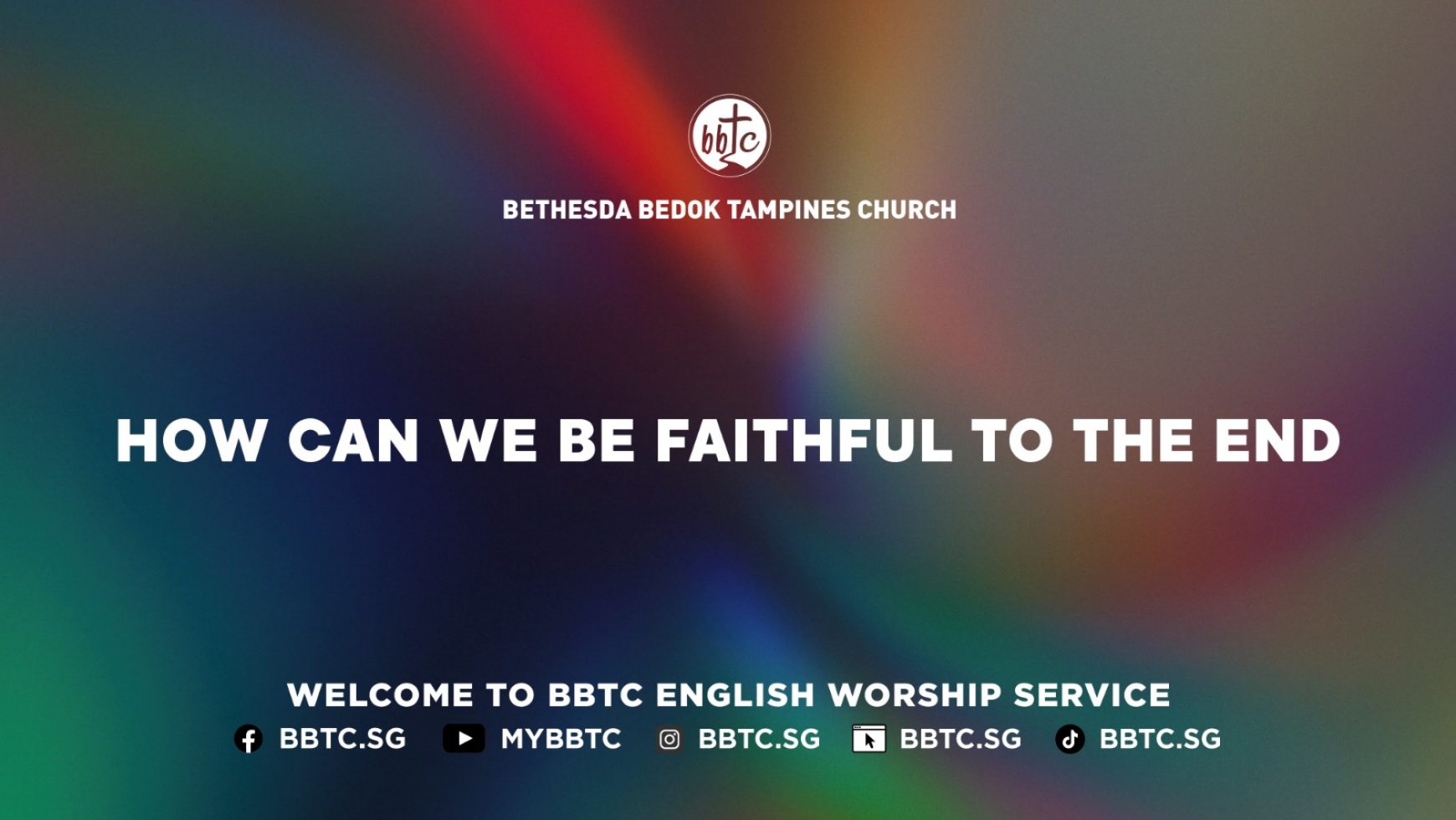 How Can We Be Faithful to The End